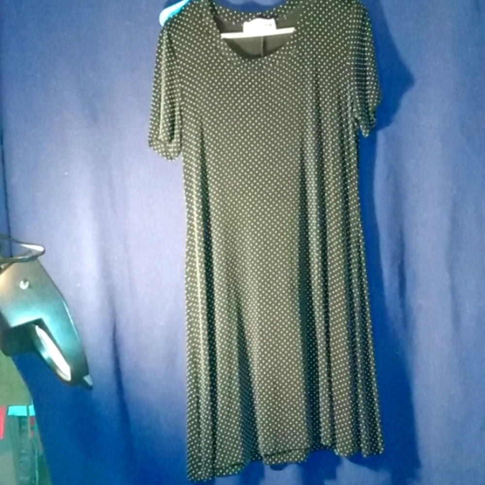 Ronni Nicole Black White Polka Dot Dress